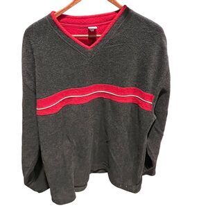 Gap Factory v-neck fleece pullover men’s size XL